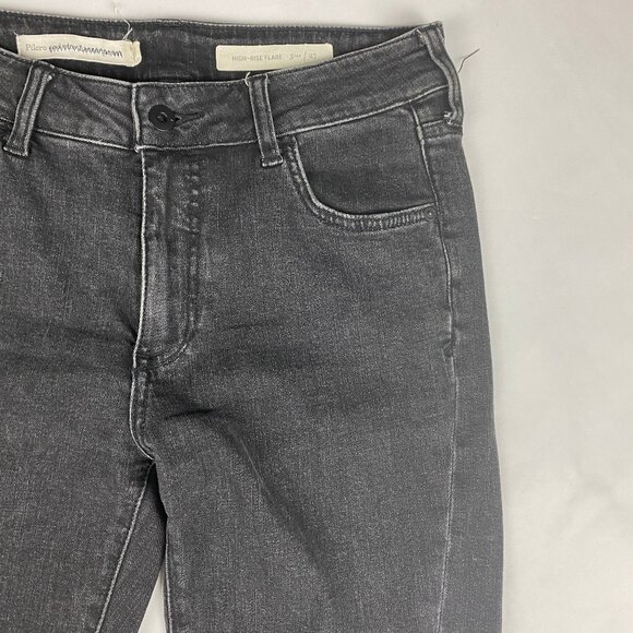 Pilcro Anthropologie High-Rise Flare Jeans Women's Size 27 Black - Picture 3 of 14